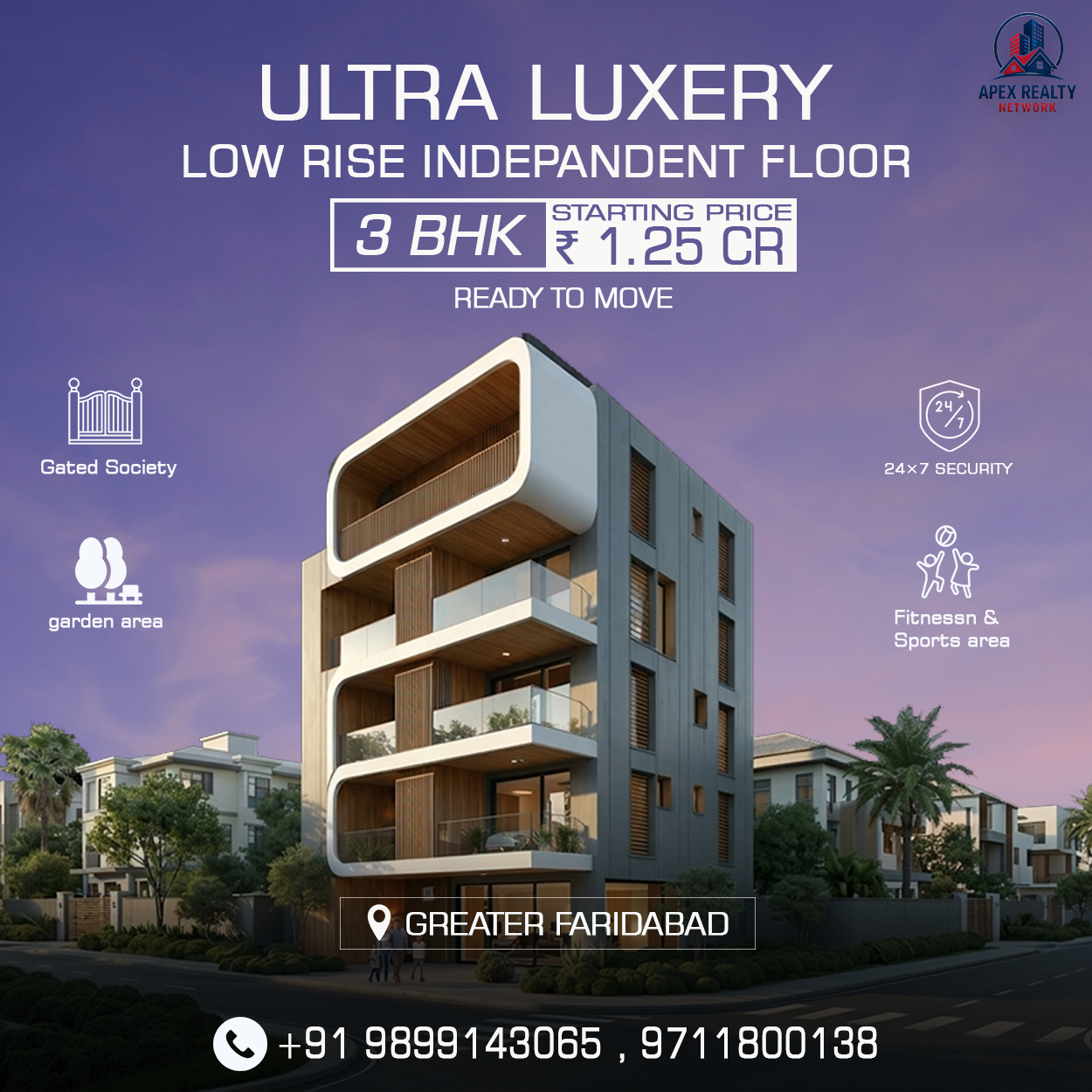 Low rise property promo design by Pradeep Kumar