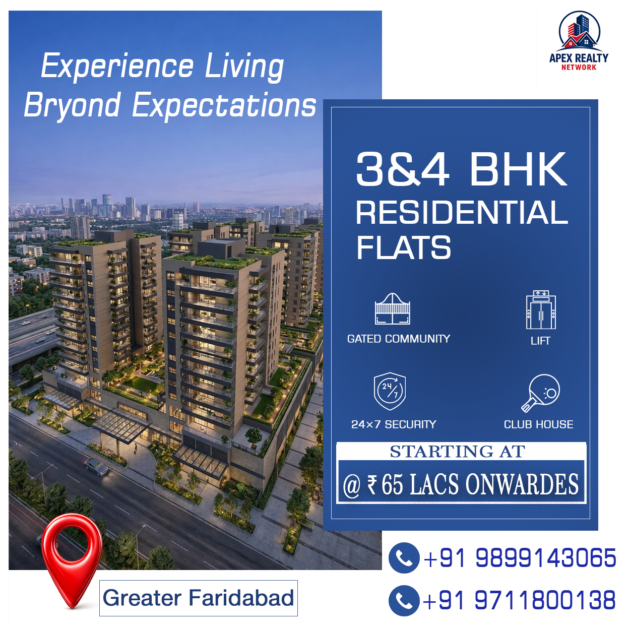 Luxury apartment promo design by Pradeep Kumar